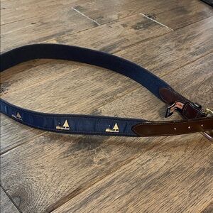 Vineyard Vines Navy Sailboat Belt